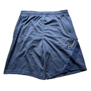 Nike Men's Soccer Dry Academy Shorts Sz Large Blue Void/Heather